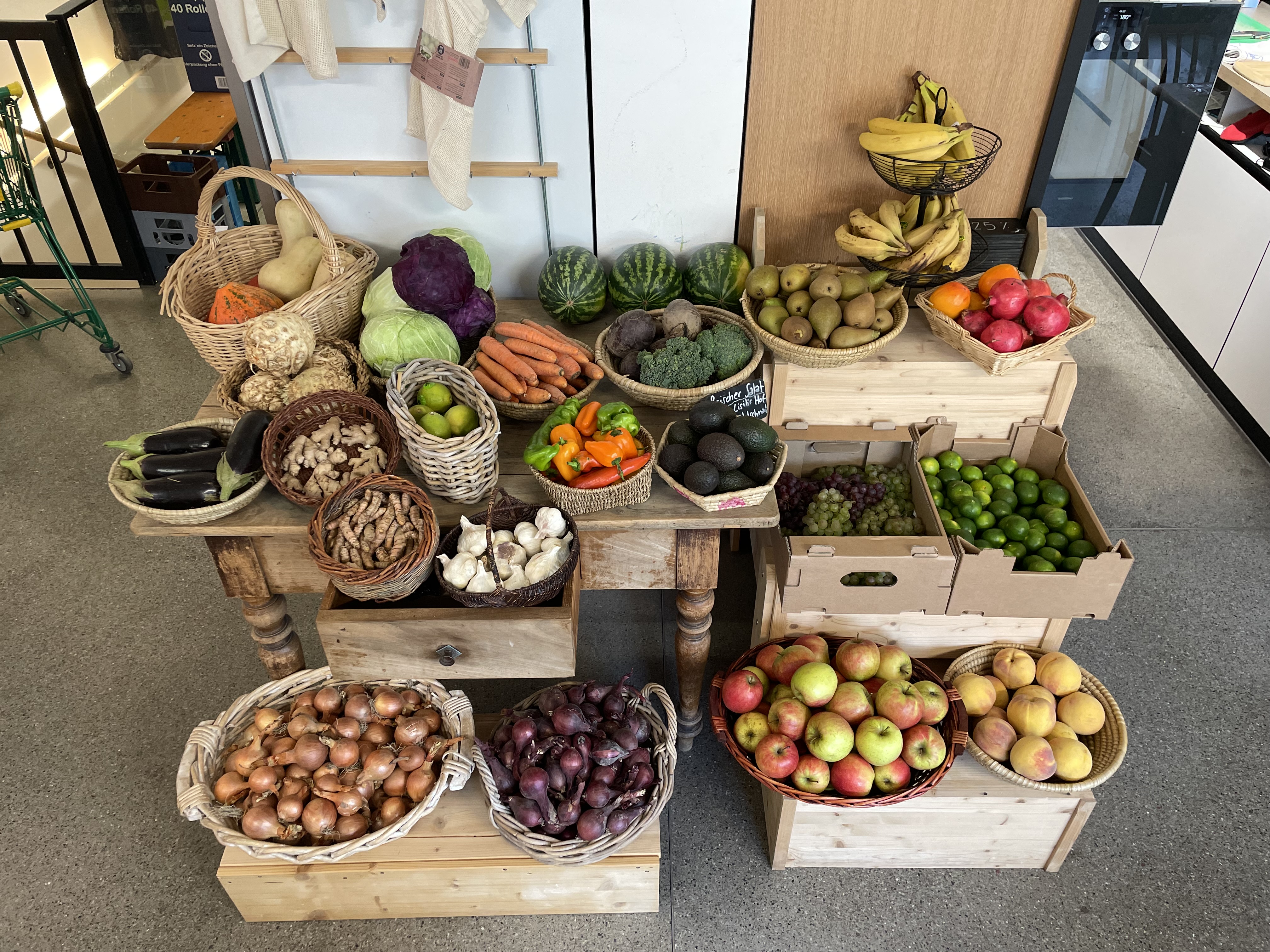 Gemuse Obst dreierlei