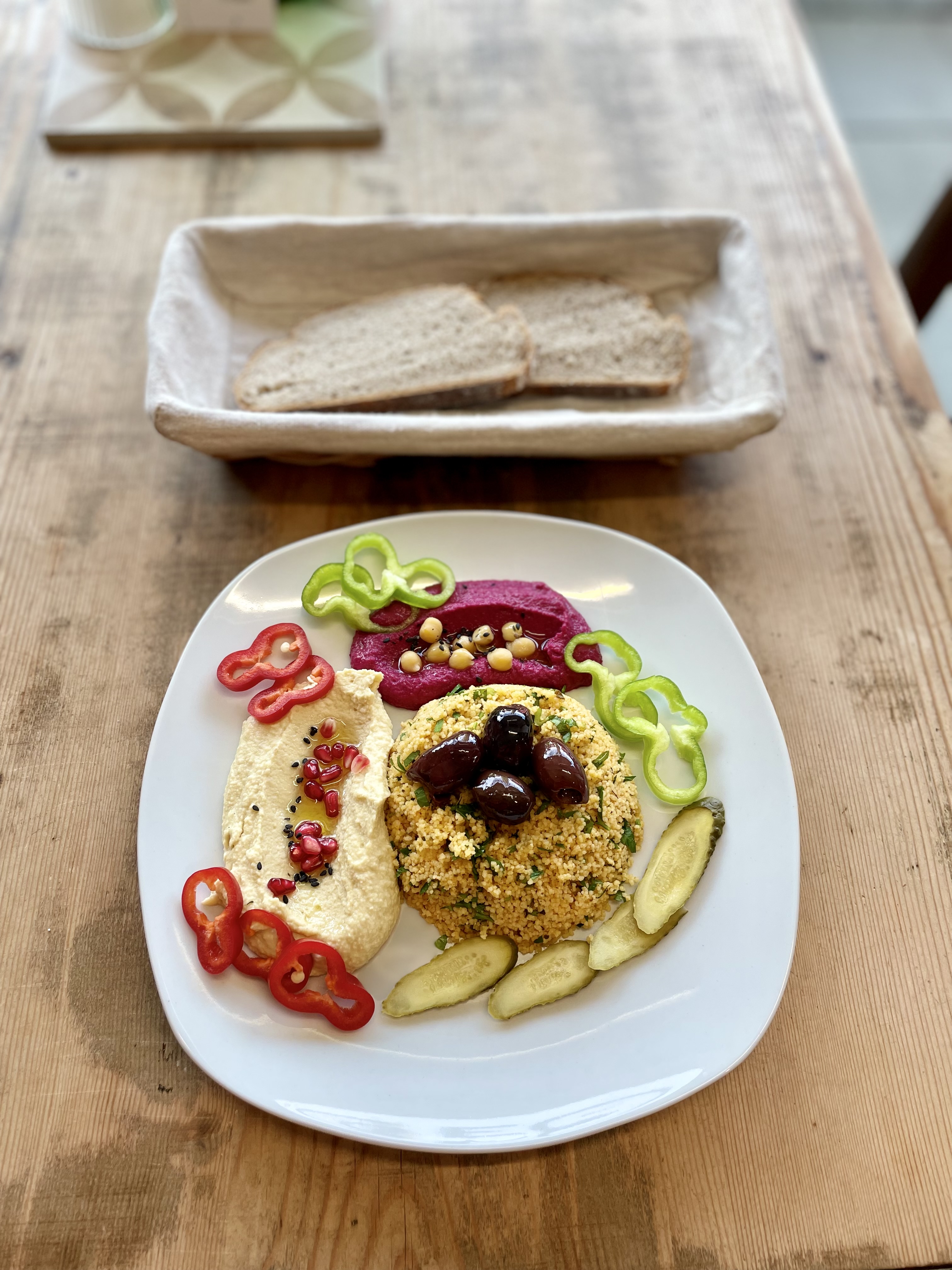 Mittagessen Couscous dreierlei